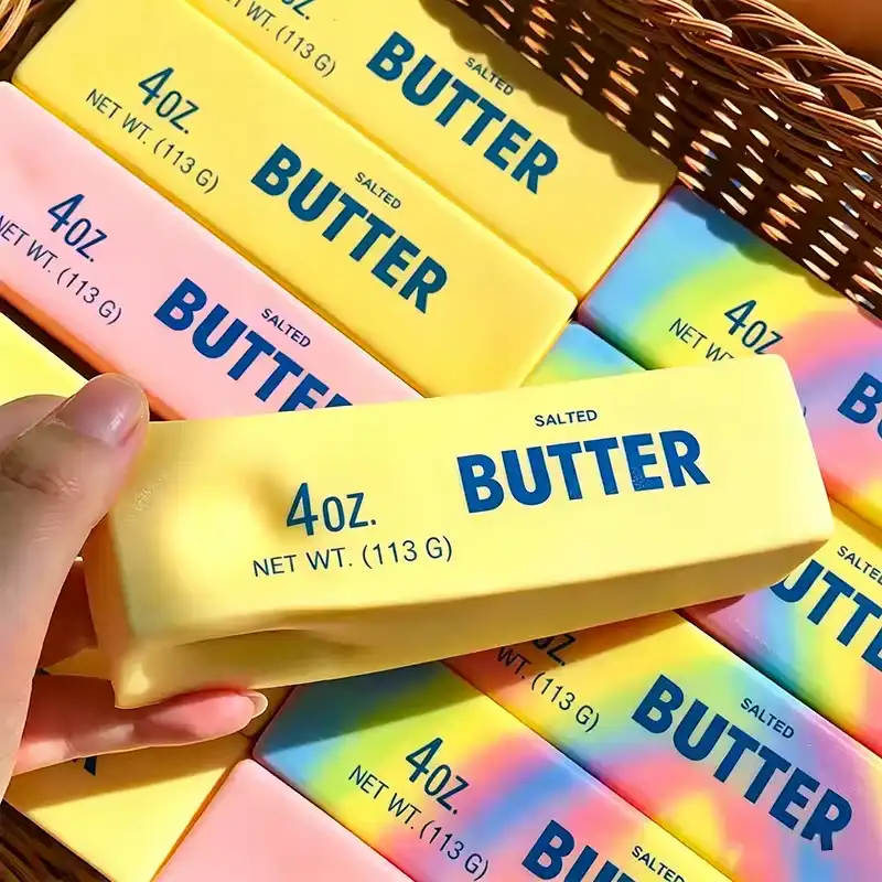 Squishy Butter Stick Fidget Toy Sticky Butter Stick Slow Rebound Stress Ball Squeeze Toy Anti-stress Sensory 