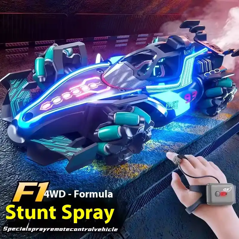 Children's Remote Control Car Gesture Induction Racing F1 Spray 2.4g
