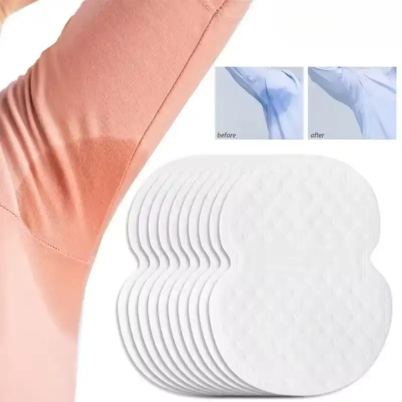 10-20 Pieces Pack Disposable Underarm Armpit Sweat Pads Unisex Men Women Sweat-absorbing Patch Summer