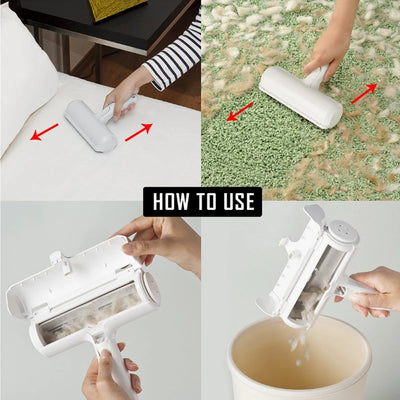 Bidirectional Pet Hair Remover Roller