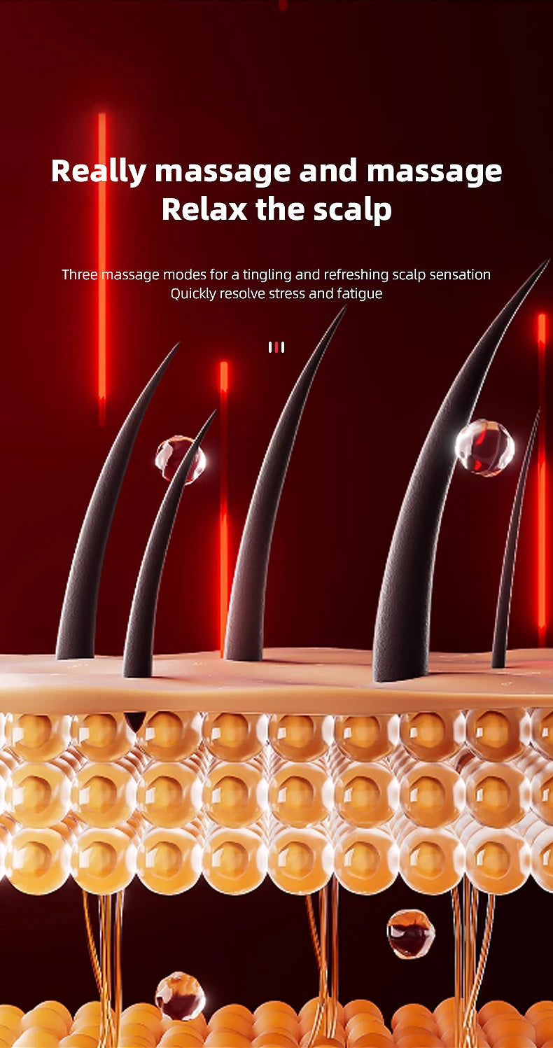 Infrared Electric Scalp Massager Comb