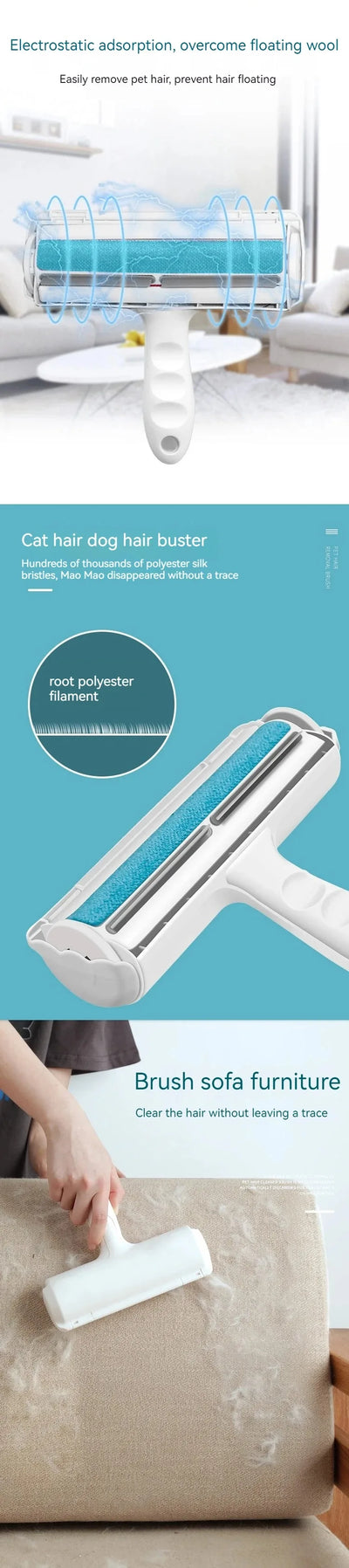 Reusable Pet Hair Remover Roller