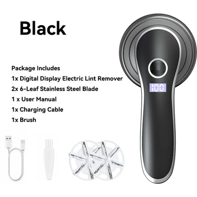 Rechargeable Fabric Shaver with Display