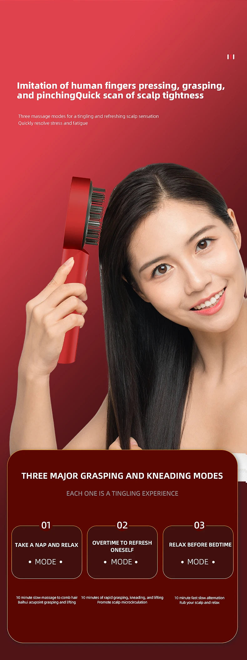 Infrared Electric Scalp Massager Comb