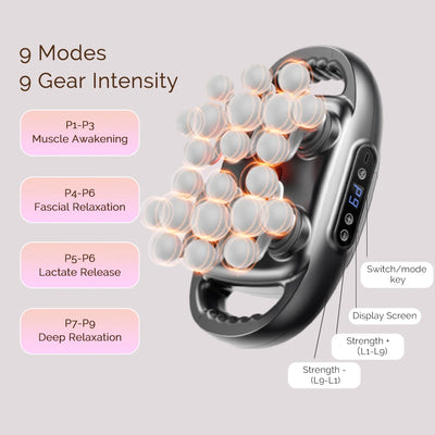 16-Head High-Frequency Fascia Massage Gun