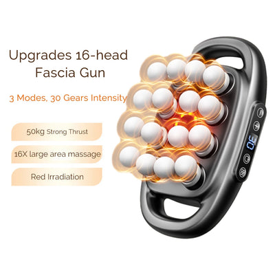 16-Head High-Frequency Massage Gun