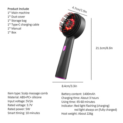 Electric Scalp & Oil Massage Comb