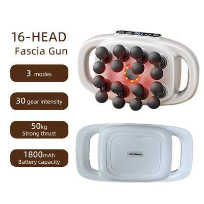 16-Head High-Frequency Massage Gun