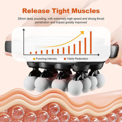 16-Head High-Frequency Fascia Massage Gun