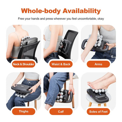 16-Head High-Frequency Fascia Massage Gun