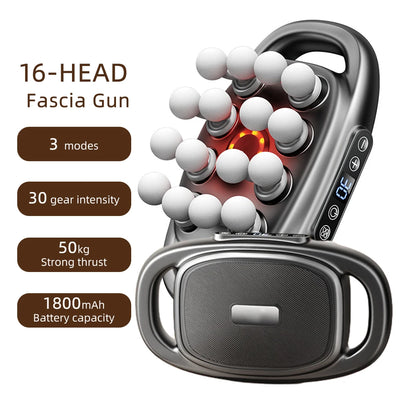 16-Head High-Frequency Massage Gun