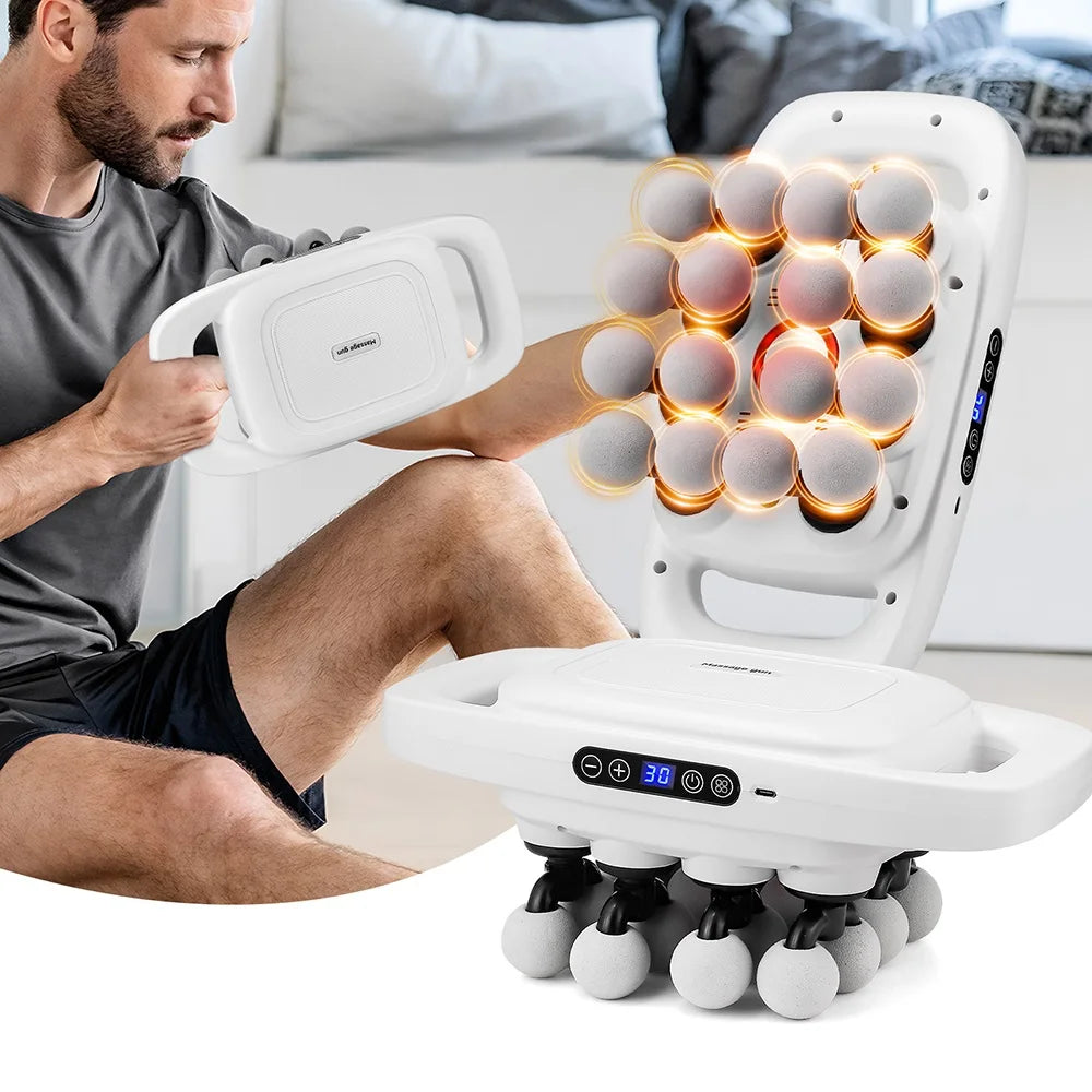 16-Head High-Frequency Fascia Massage Gun