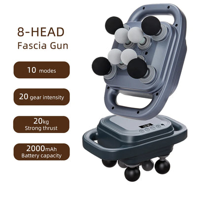 16-Head High-Frequency Fascia Massage Gun