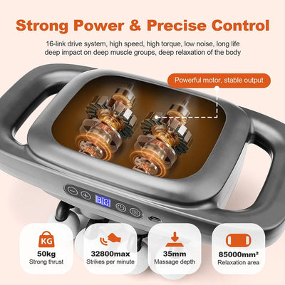 16-Head High-Frequency Fascia Massage Gun