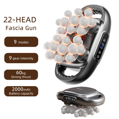 16-Head High-Frequency Fascia Massage Gun