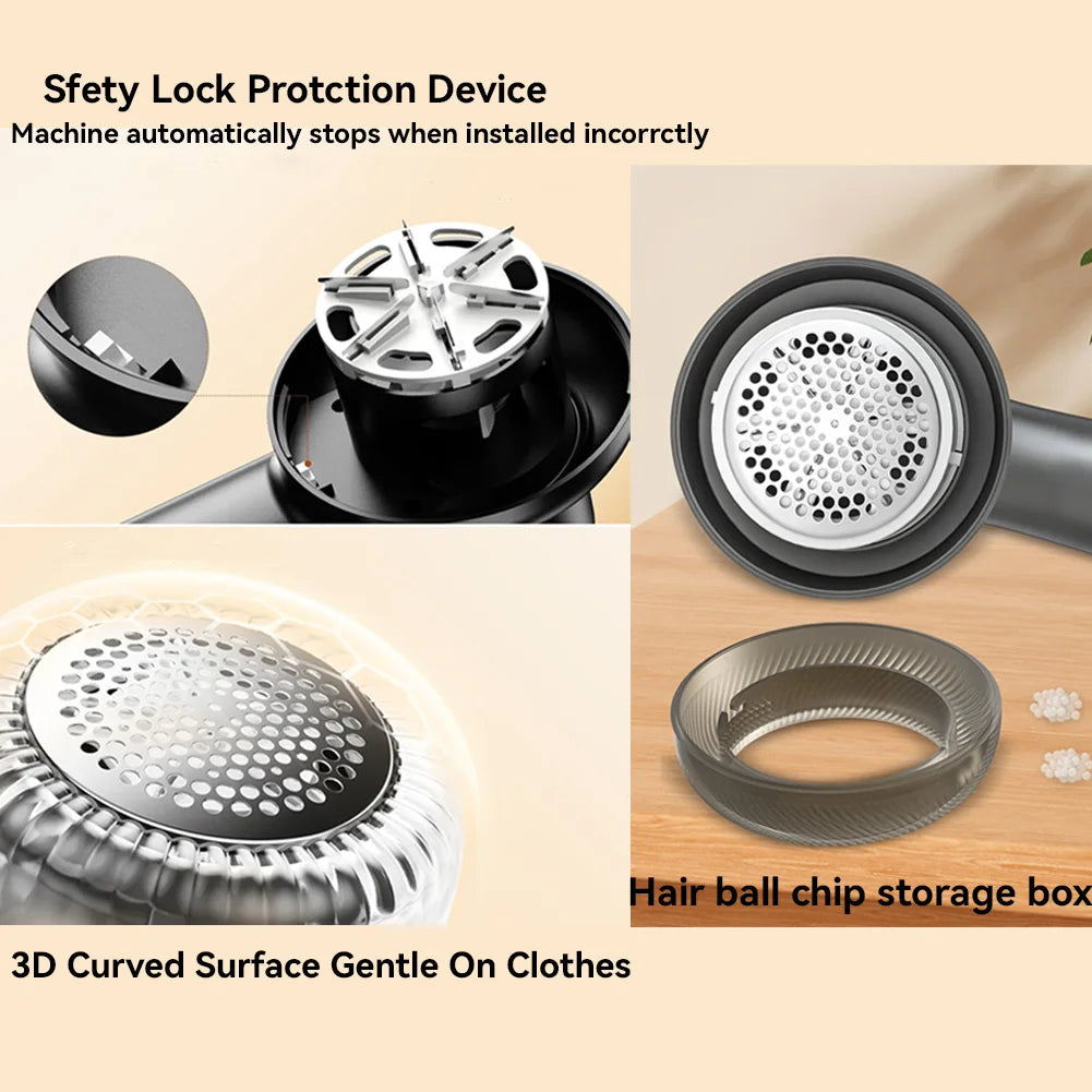 Rechargeable Fabric Shaver with Display