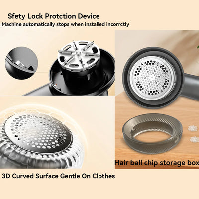 Rechargeable Fabric Shaver with Display