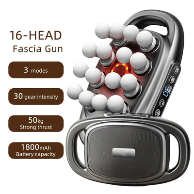 16-Head High-Frequency Massage Gun