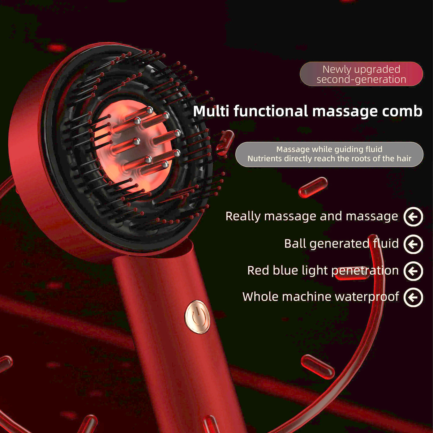 Infrared Electric Scalp Massager Comb