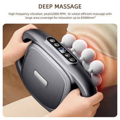 16-Head High-Frequency Massage Gun