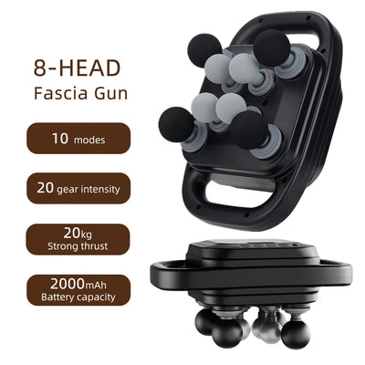 16-Head High-Frequency Fascia Massage Gun