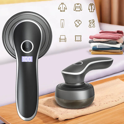 Rechargeable Fabric Shaver with Display