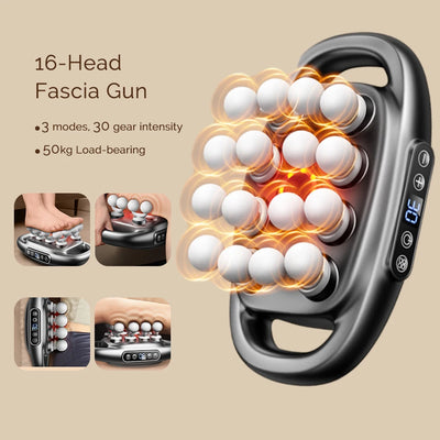16-Head High-Frequency Massage Gun