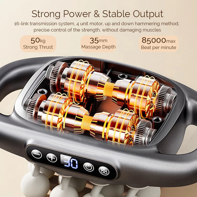16-Head High-Frequency Massage Gun