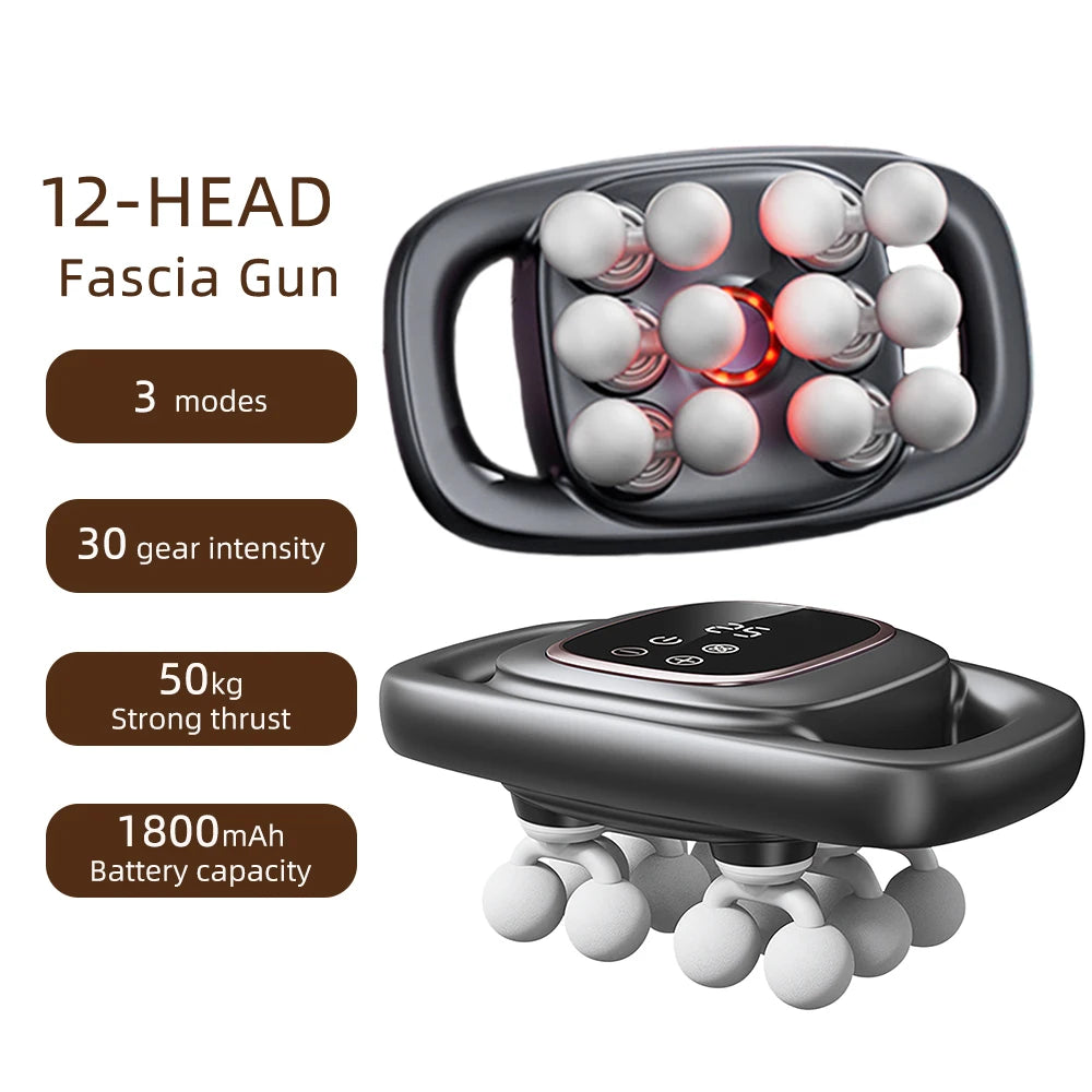 16-Head High-Frequency Massage Gun