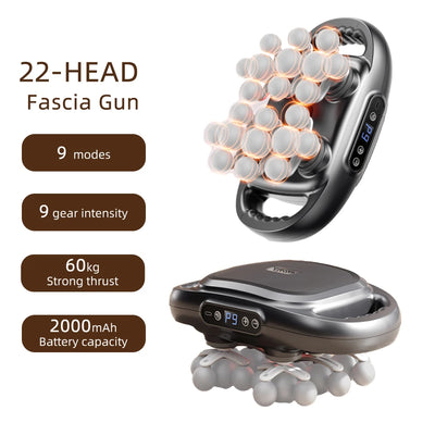 16-Head High-Frequency Fascia Massage Gun